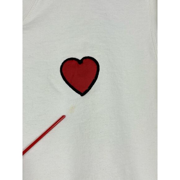 Levis Vintage LVC Bay Meadows Sweatshirt Men’s Medium Ivory Double V Heart Patch - Picture 6 of 10